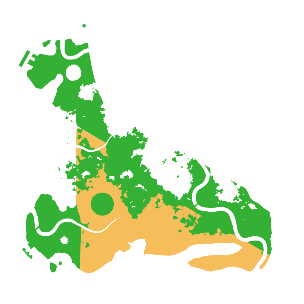 Biome Rust Map: Procedural Map, Size: 3500, Seed: 1568725072