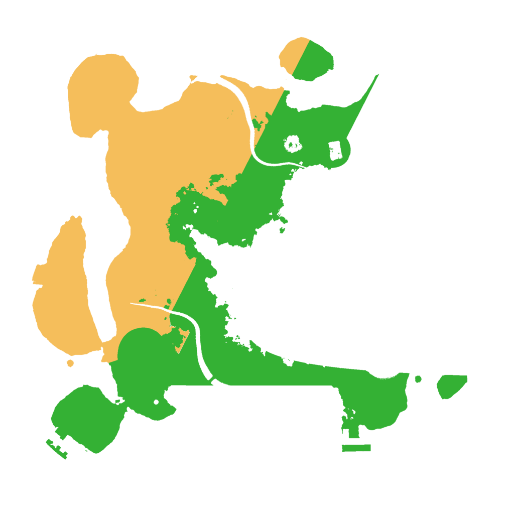 Biome Rust Map: Procedural Map, Size: 3000, Seed: 34567890