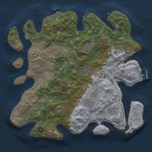 Thumbnail Rust Map: Procedural Map, Size: 3750, Seed: 751830513, 16 Monuments