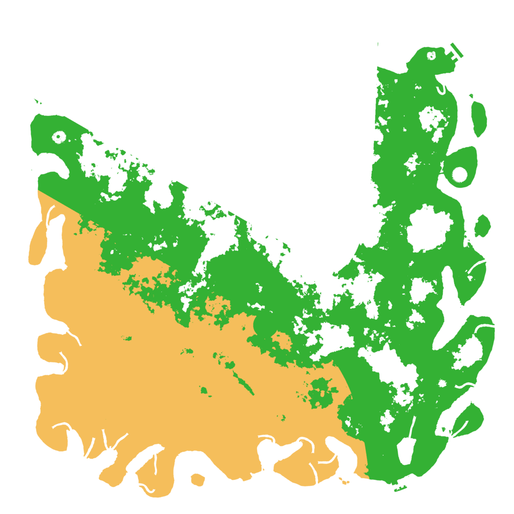 Biome Rust Map: Procedural Map, Size: 6000, Seed: 1292857420