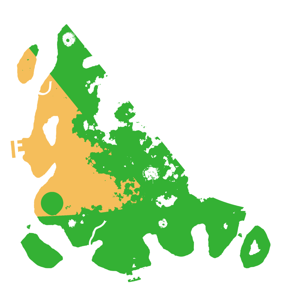 Biome Rust Map: Procedural Map, Size: 3500, Seed: 14554646