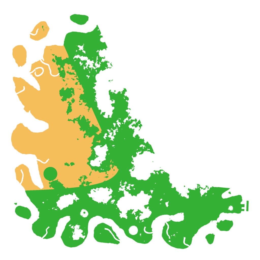 Biome Rust Map: Procedural Map, Size: 5000, Seed: 2027839826