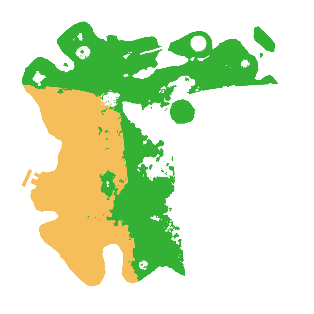 Biome Rust Map: Procedural Map, Size: 3500, Seed: 117100551