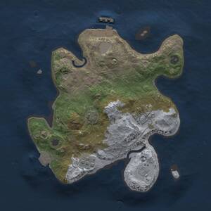 Thumbnail Rust Map: Procedural Map, Size: 2300, Seed: 204134357, 7 Monuments