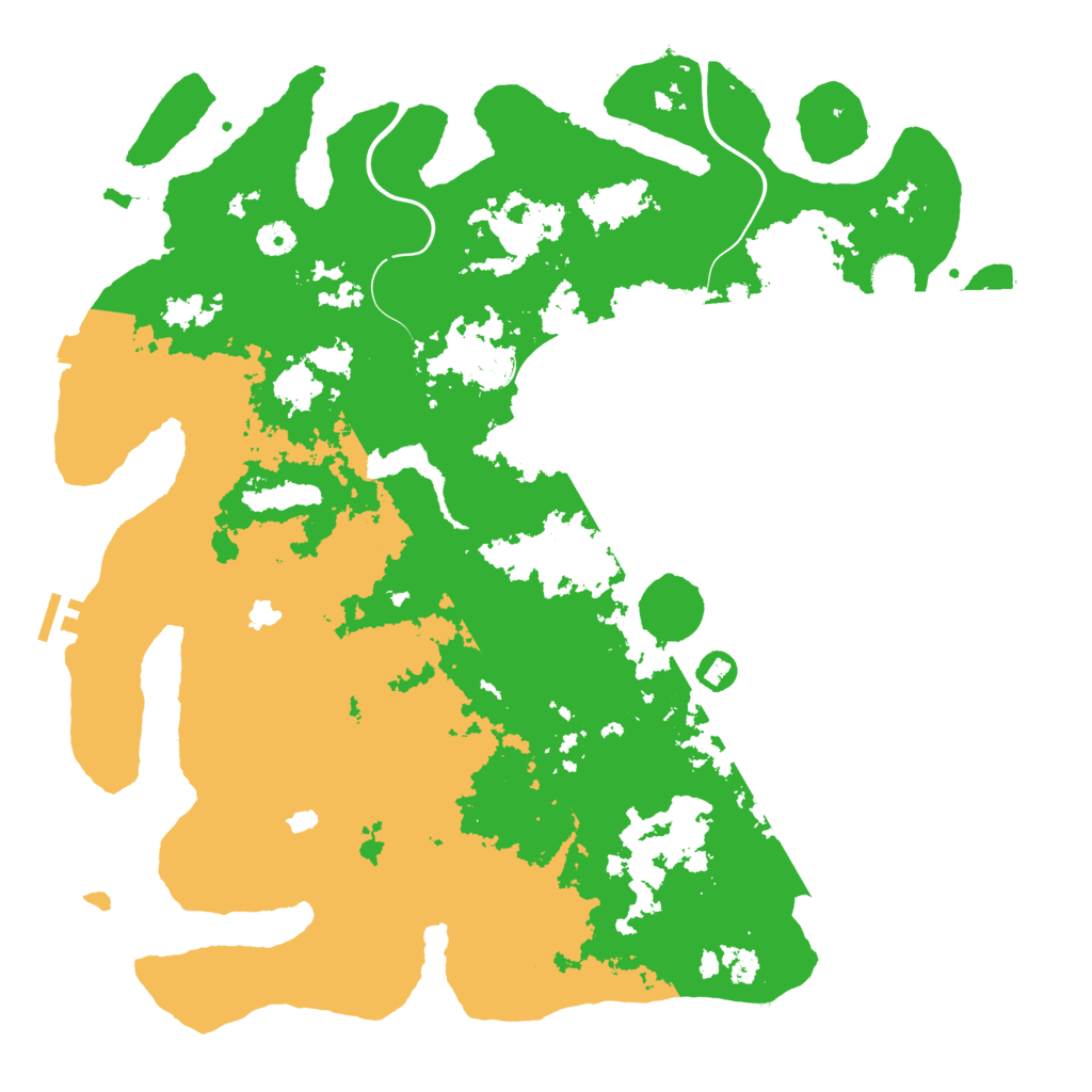 Biome Rust Map: Procedural Map, Size: 4500, Seed: 632899257
