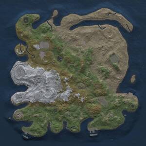 Thumbnail Rust Map: Procedural Map, Size: 4000, Seed: 1444318426, 16 Monuments