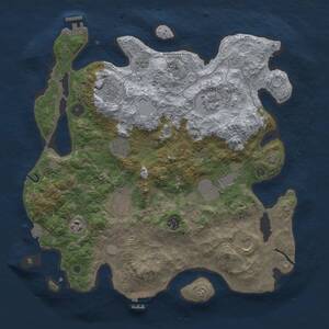 Thumbnail Rust Map: Procedural Map, Size: 3900, Seed: 234324234, 15 Monuments