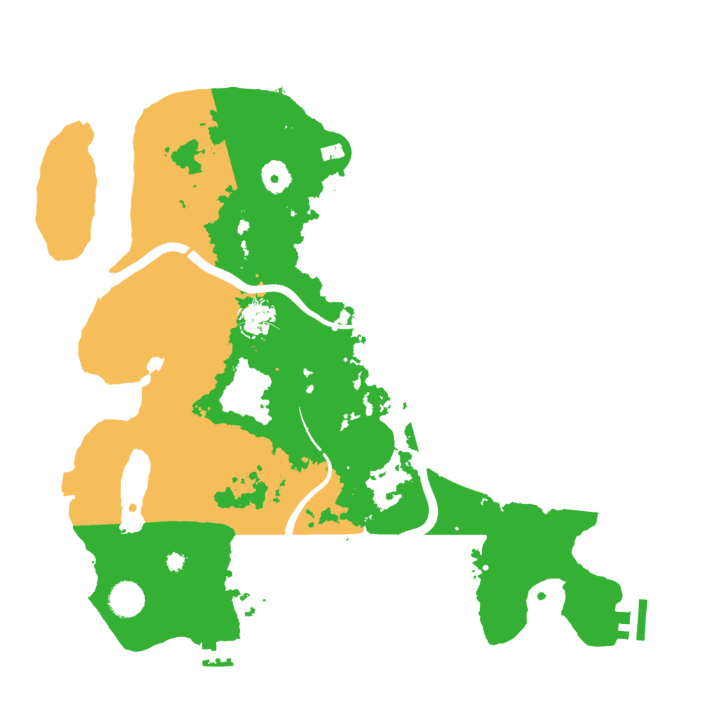 Biome Rust Map: Procedural Map, Size: 3500, Seed: 1280975440