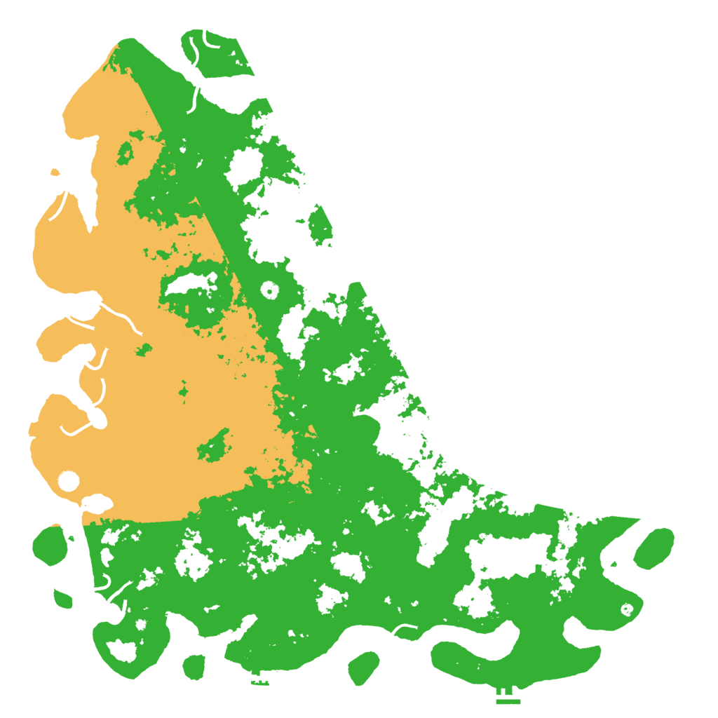 Biome Rust Map: Procedural Map, Size: 6000, Seed: 1416143577