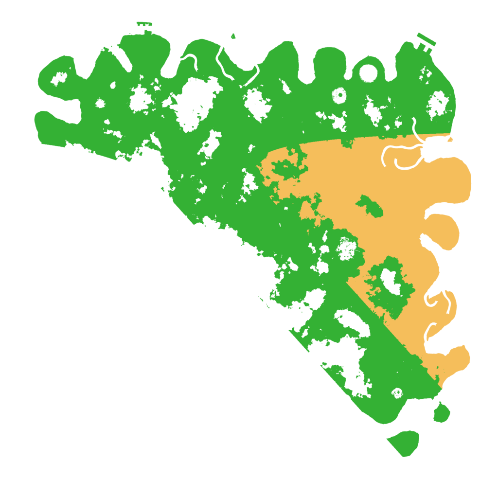 Biome Rust Map: Procedural Map, Size: 4900, Seed: 1979404506