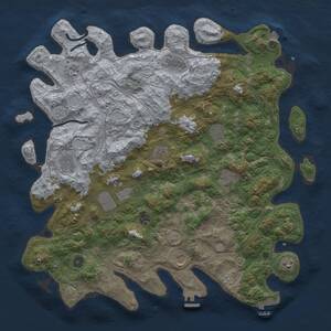 Thumbnail Rust Map: Procedural Map, Size: 4500, Seed: 64391, 17 Monuments