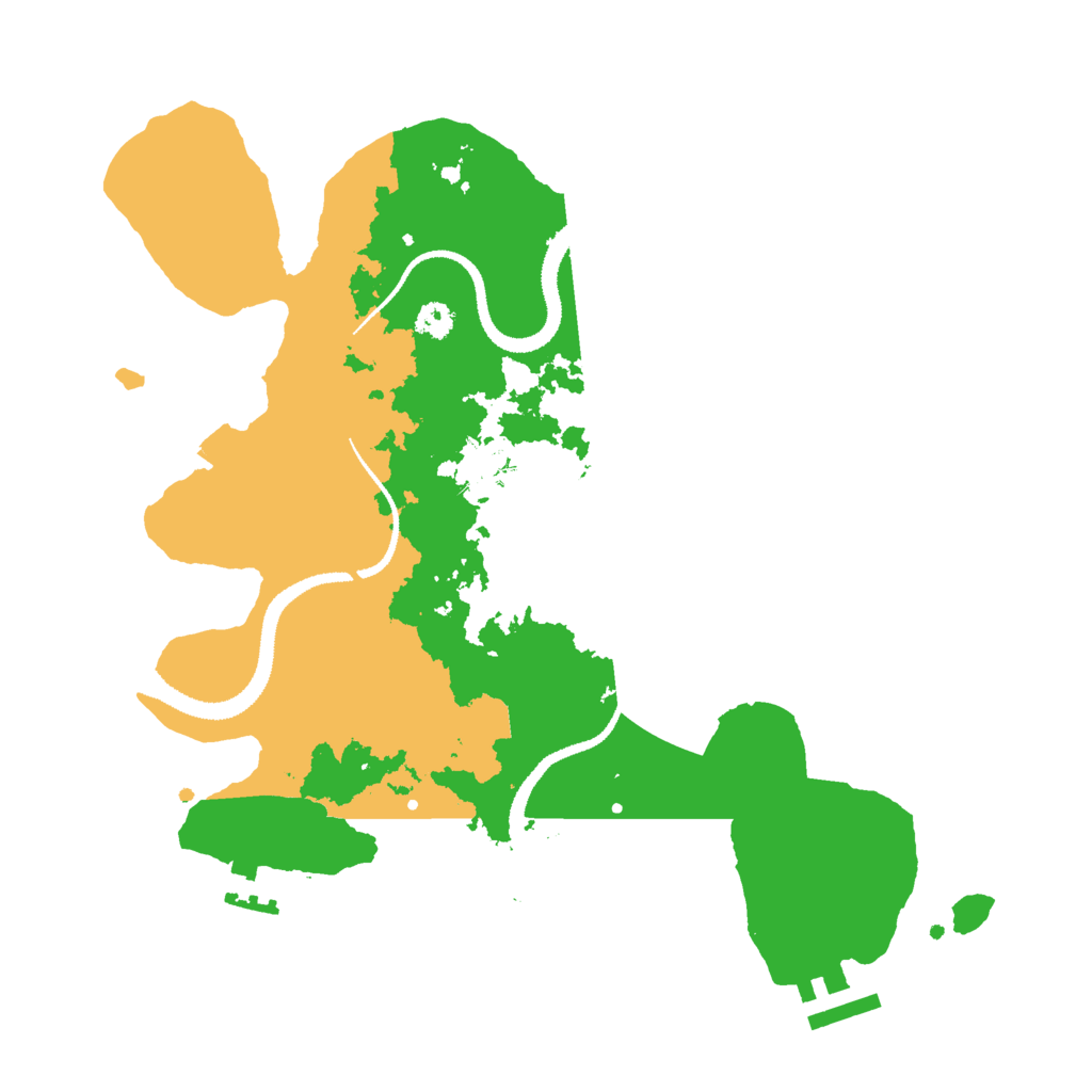 Biome Rust Map: Procedural Map, Size: 3000, Seed: 1947614147