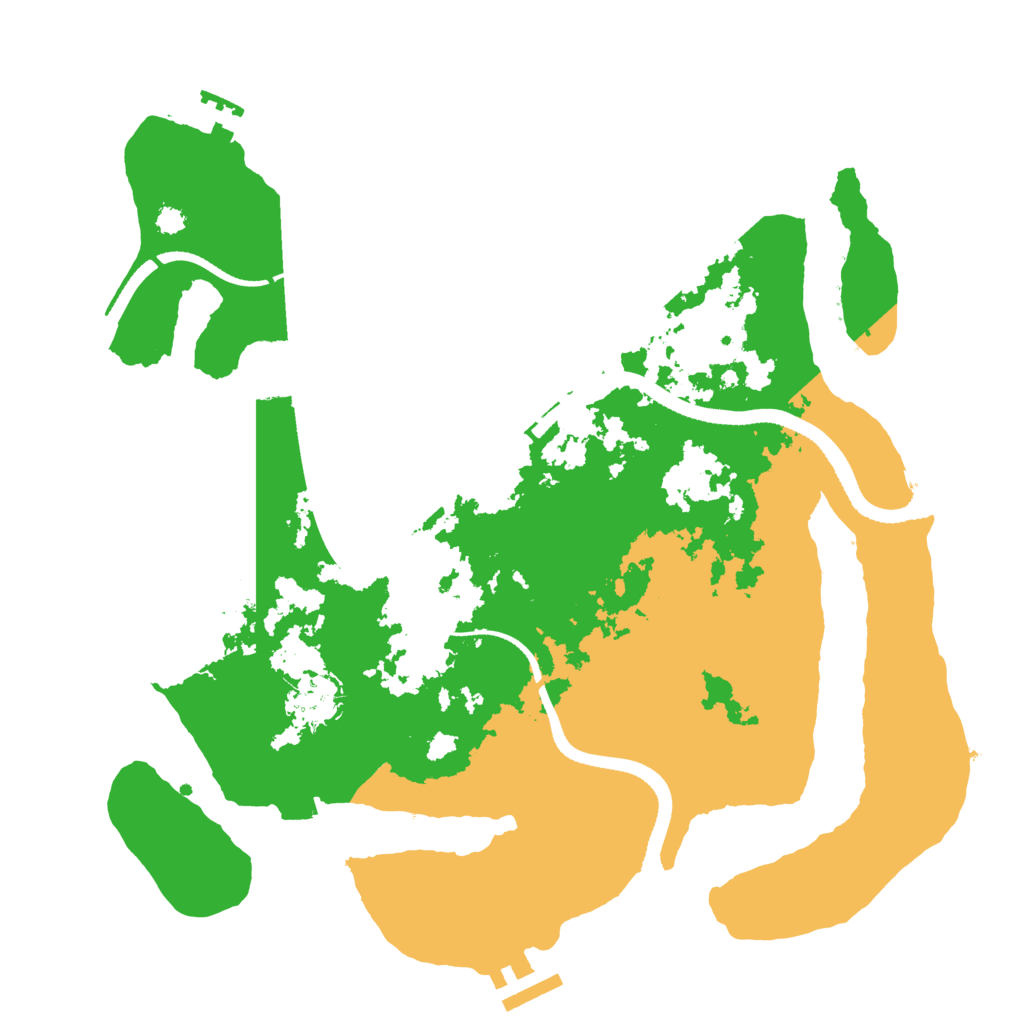 Biome Rust Map: Procedural Map, Size: 3300, Seed: 21454235