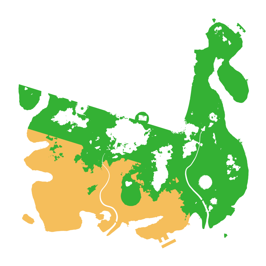 Biome Rust Map: Procedural Map, Size: 3500, Seed: 76929835