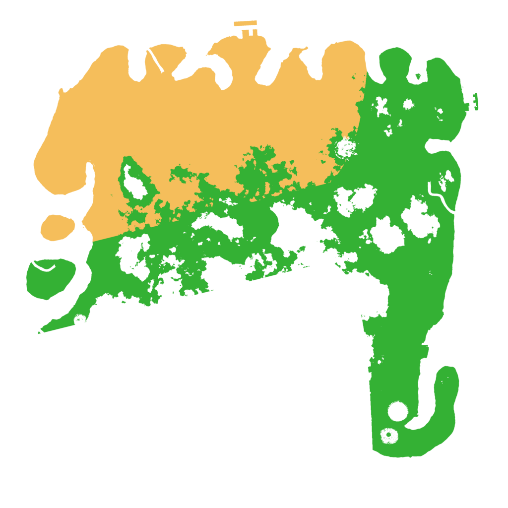 Biome Rust Map: Procedural Map, Size: 4500, Seed: 1792501802