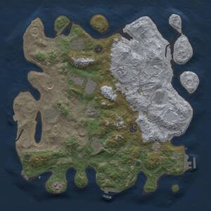 Thumbnail Rust Map: Procedural Map, Size: 4000, Seed: 40024050, 16 Monuments