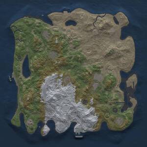 Thumbnail Rust Map: Procedural Map, Size: 4250, Seed: 278833747, 17 Monuments