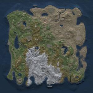 Thumbnail Rust Map: Procedural Map, Size: 4250, Seed: 278833747, 17 Monuments