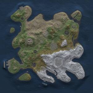 Thumbnail Rust Map: Procedural Map, Size: 3000, Seed: 958424943, 12 Monuments