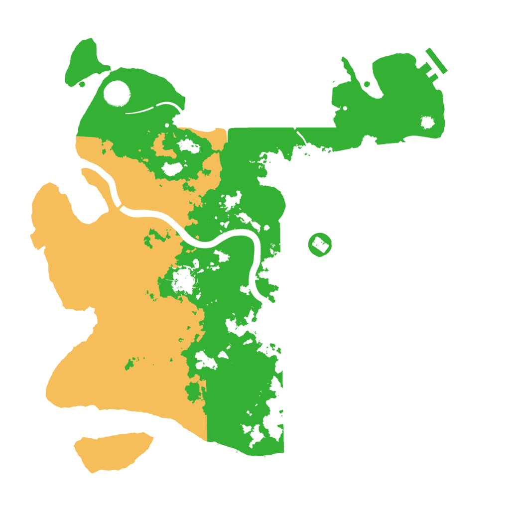 Biome Rust Map: Procedural Map, Size: 3500, Seed: 1141862511