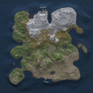 Thumbnail Rust Map: Procedural Map, Size: 3000, Seed: 1411980240, 11 Monuments