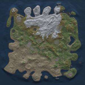 Thumbnail Rust Map: Procedural Map, Size: 4250, Seed: 1292857420, 17 Monuments