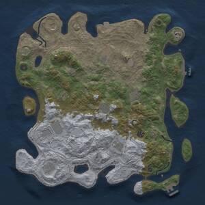 Thumbnail Rust Map: Procedural Map, Size: 4250, Seed: 23115, 17 Monuments