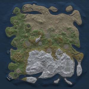 Thumbnail Rust Map: Procedural Map, Size: 4250, Seed: 1323157914, 17 Monuments