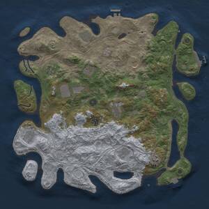 Thumbnail Rust Map: Procedural Map, Size: 4250, Seed: 914902543, 17 Monuments