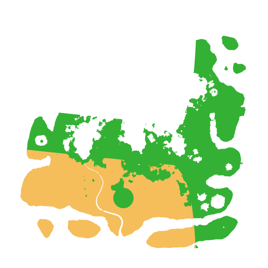 Biome Rust Map: Procedural Map, Size: 3500, Seed: 136095173