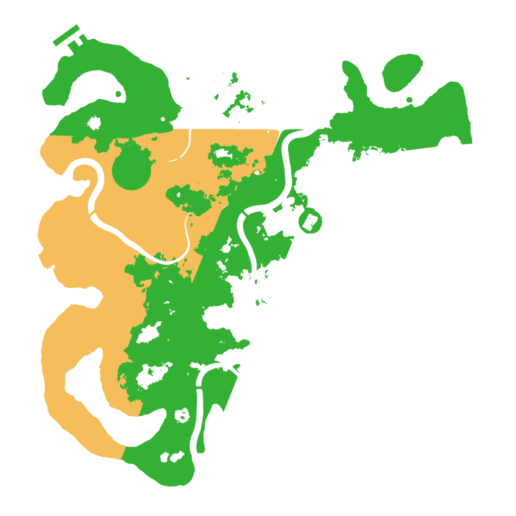Biome Rust Map: Procedural Map, Size: 3500, Seed: 623684625
