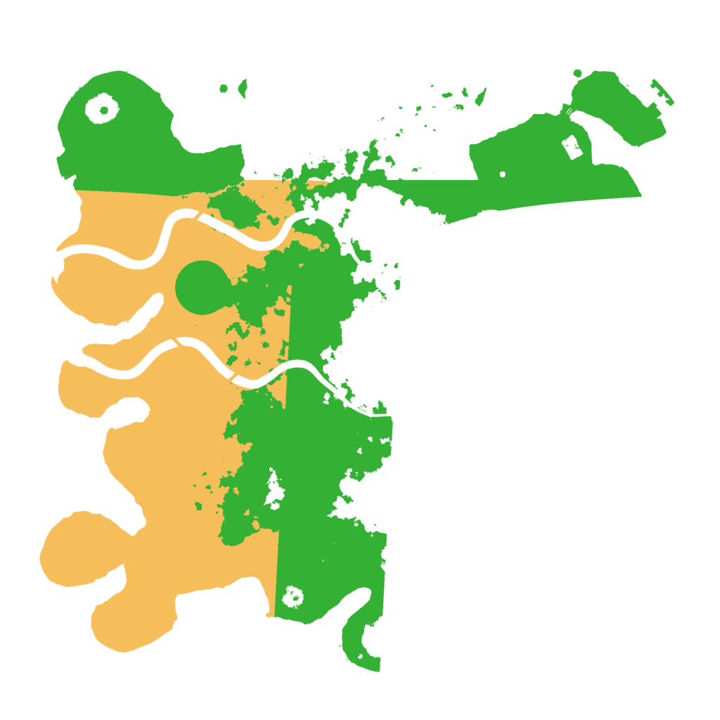 Biome Rust Map: Procedural Map, Size: 3500, Seed: 68744364