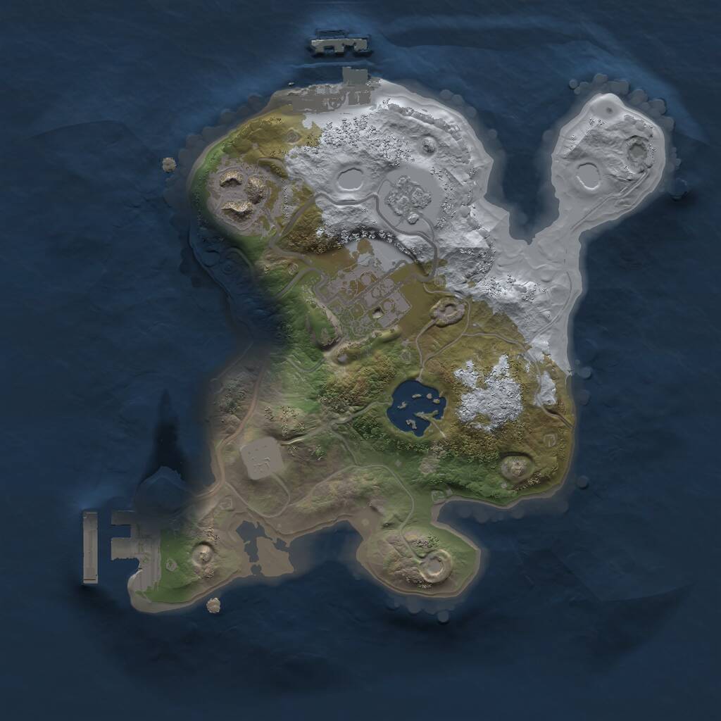Rust Map: Procedural Map, Size: 2000, Seed: 19191265, 7 Monuments