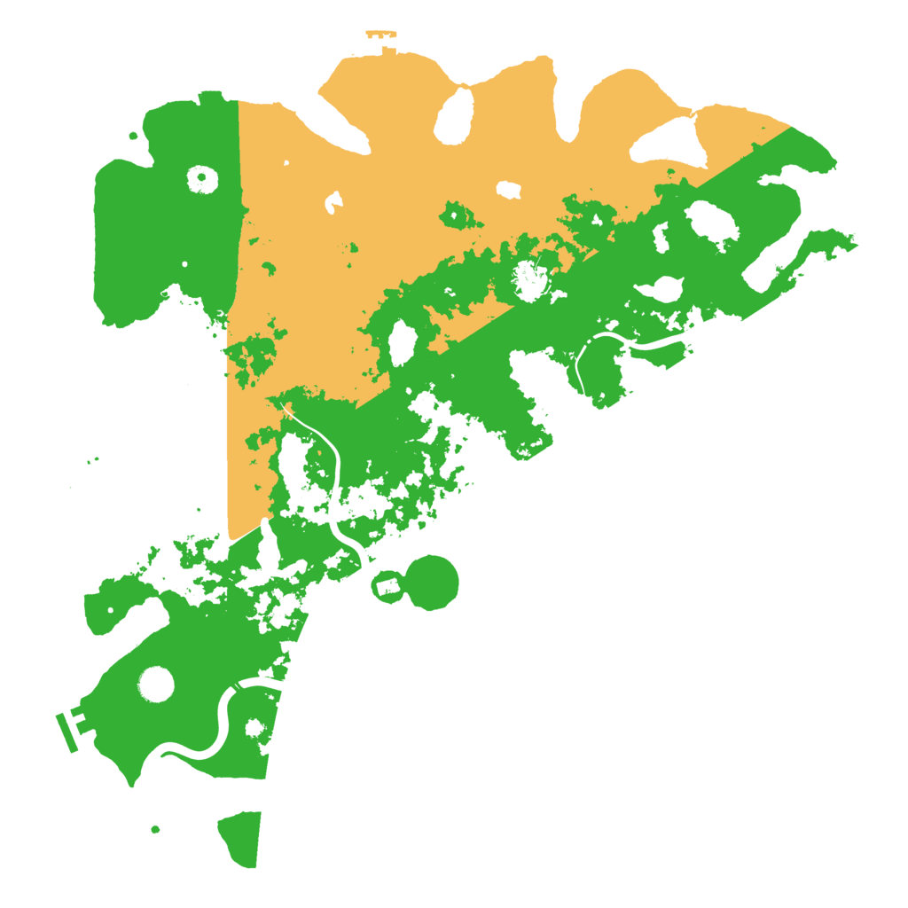 Biome Rust Map: Procedural Map, Size: 4500, Seed: 72341087