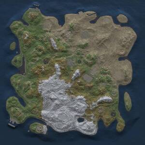 Thumbnail Rust Map: Procedural Map, Size: 4250, Seed: 308384792, 17 Monuments