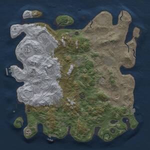 Thumbnail Rust Map: Procedural Map, Size: 4253, Seed: 1963988898, 17 Monuments