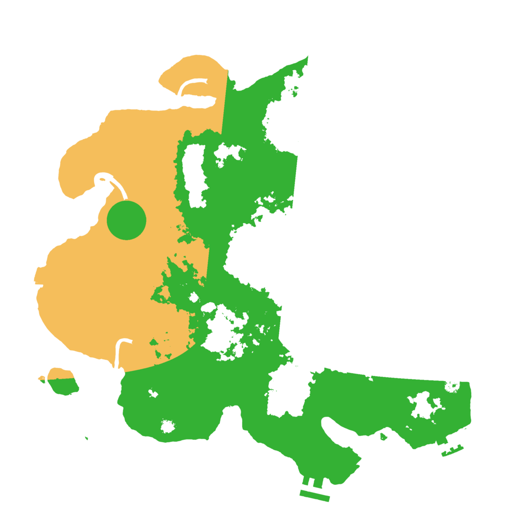 Biome Rust Map: Procedural Map, Size: 3500, Seed: 1001302509