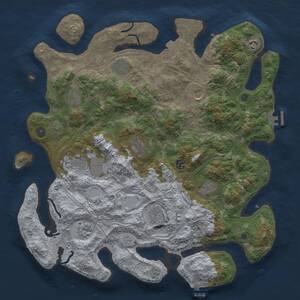 Thumbnail Rust Map: Procedural Map, Size: 4250, Seed: 1398024792, 17 Monuments