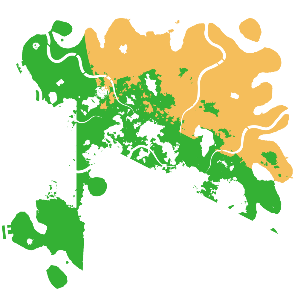 Biome Rust Map: Procedural Map, Size: 4500, Seed: 695807301