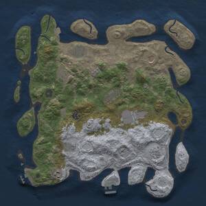 Thumbnail Rust Map: Procedural Map, Size: 3850, Seed: 77819187, 16 Monuments