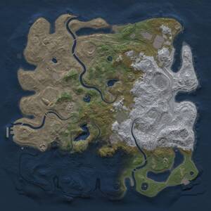 Thumbnail Rust Map: Procedural Map, Size: 4250, Seed: 186520011, 16 Monuments