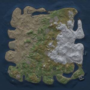 Thumbnail Rust Map: Procedural Map, Size: 4250, Seed: 186520011, 17 Monuments