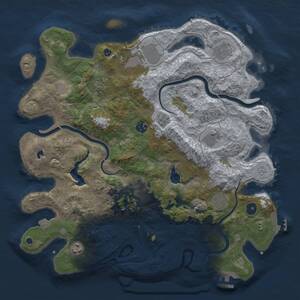 Thumbnail Rust Map: Procedural Map, Size: 4000, Seed: 871107970, 15 Monuments