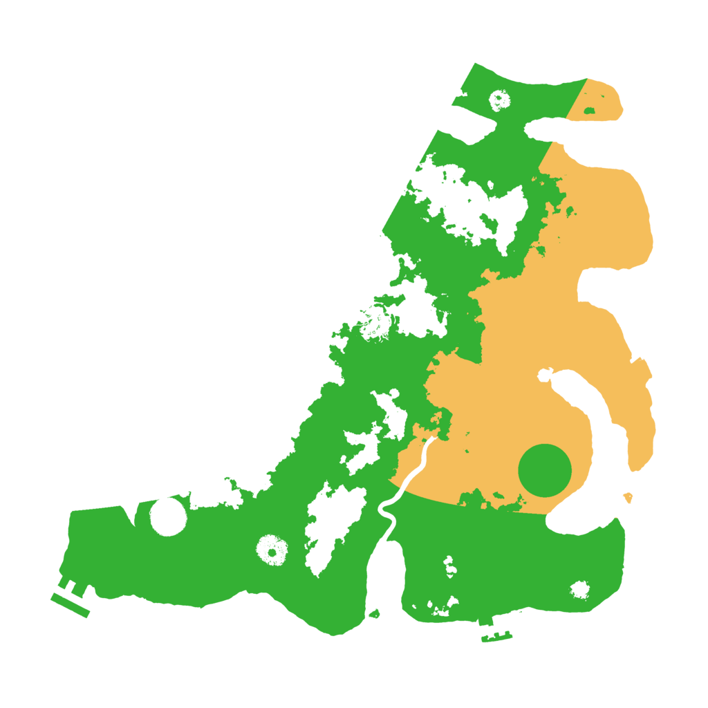 Biome Rust Map: Procedural Map, Size: 3500, Seed: 1288836259