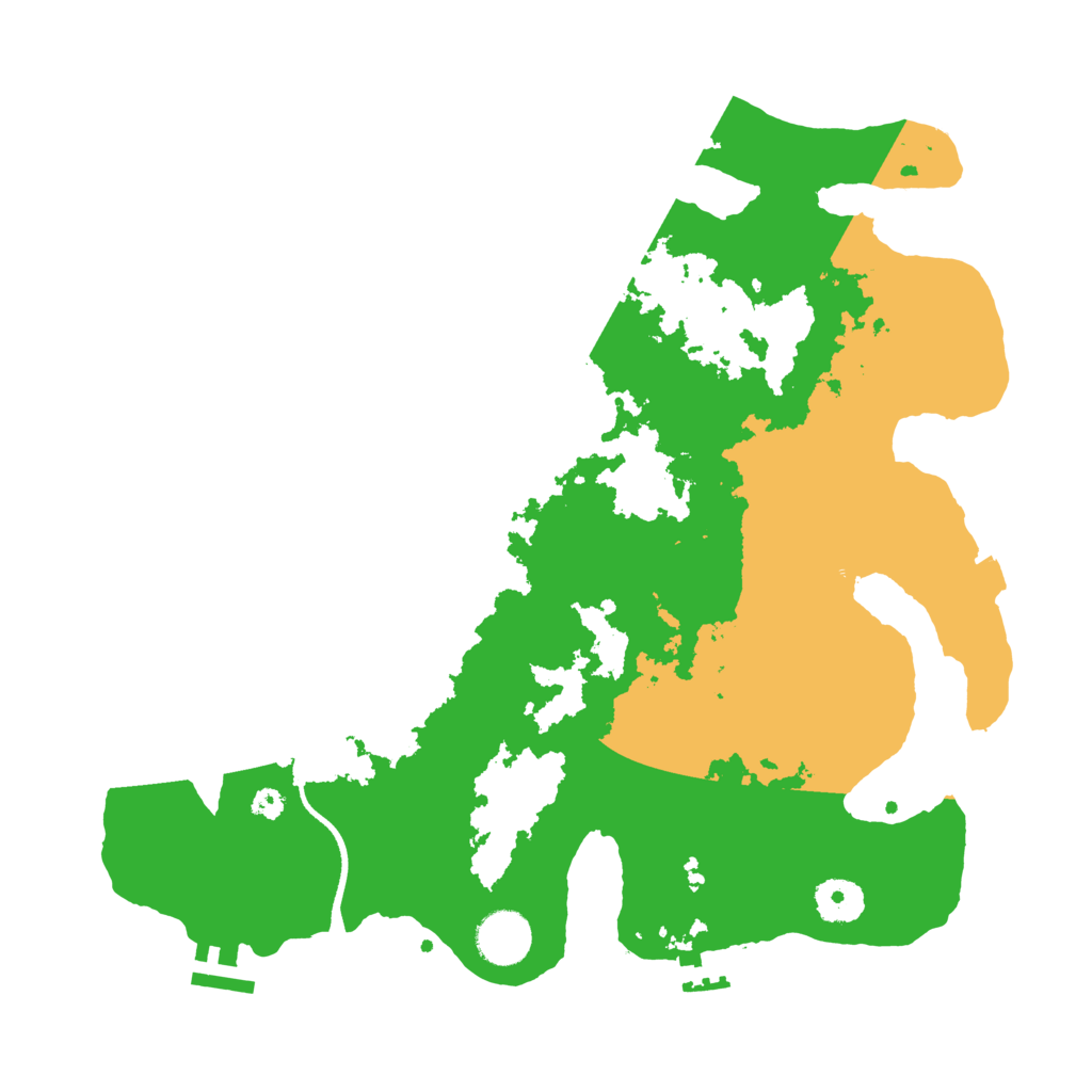 Biome Rust Map: Procedural Map, Size: 3500, Seed: 1288836259