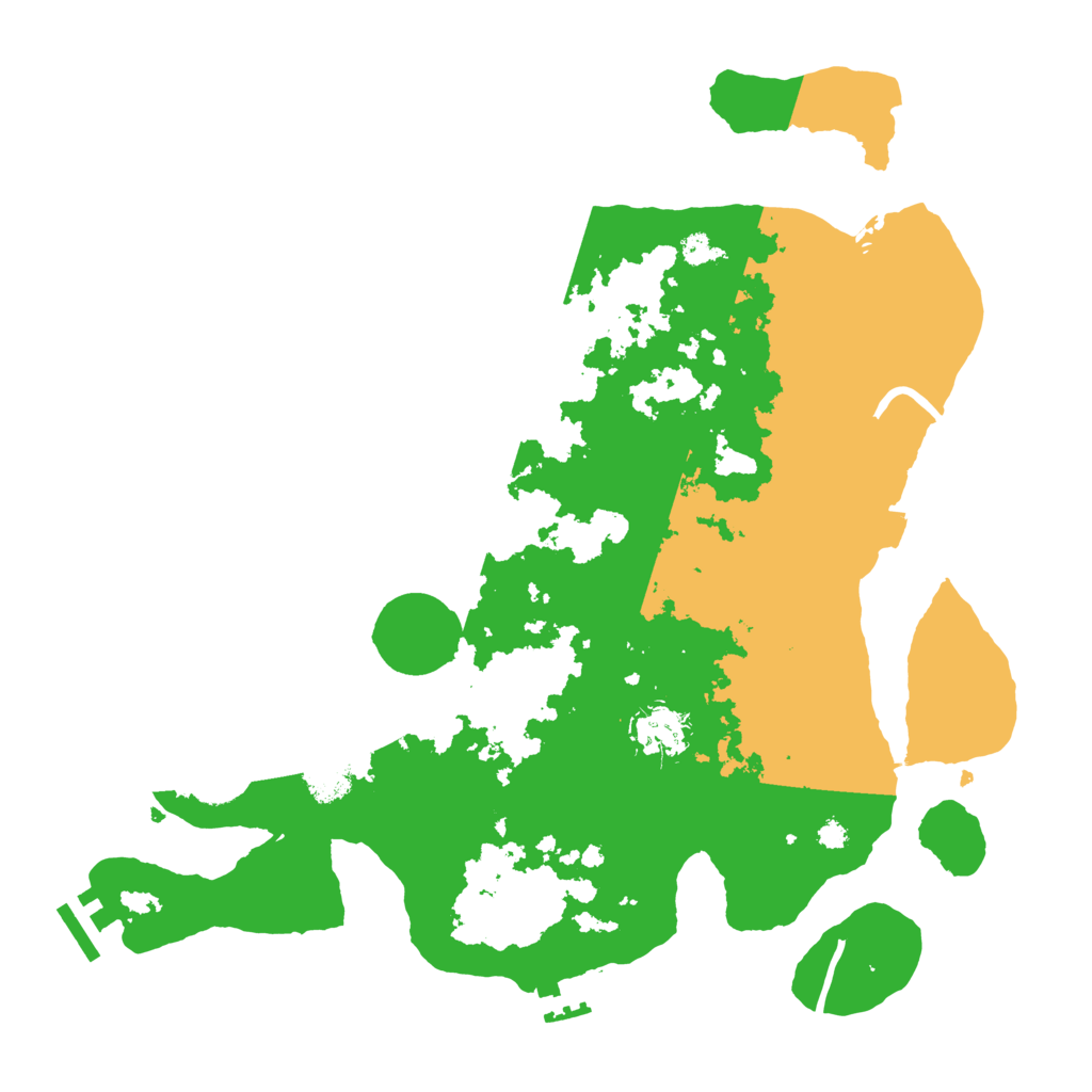 Biome Rust Map: Procedural Map, Size: 3500, Seed: 1033299621