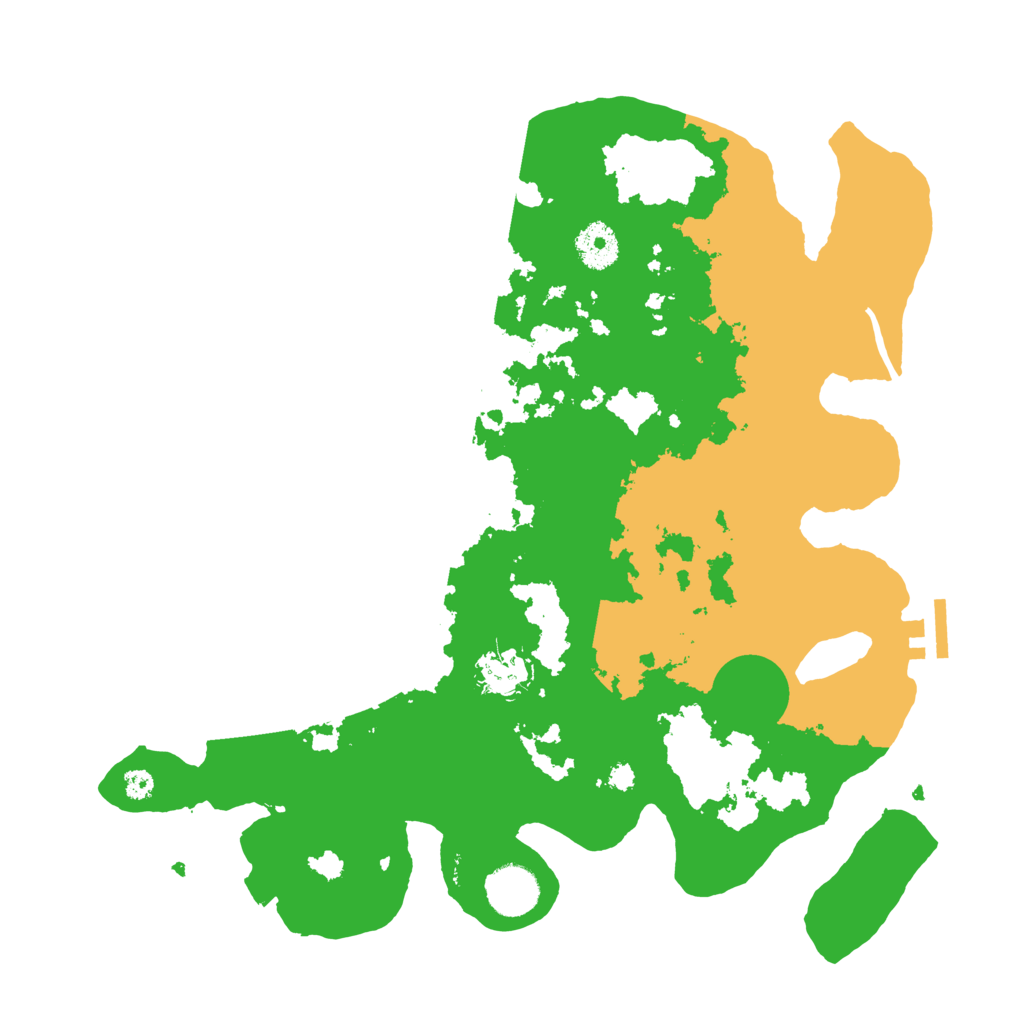 Biome Rust Map: Procedural Map, Size: 3500, Seed: 707106809