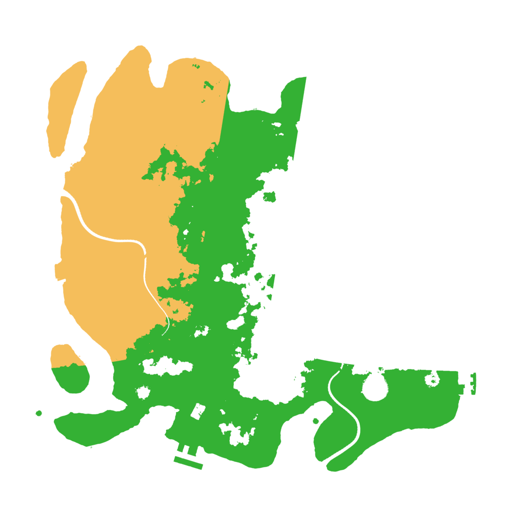 Biome Rust Map: Procedural Map, Size: 3500, Seed: 607820914