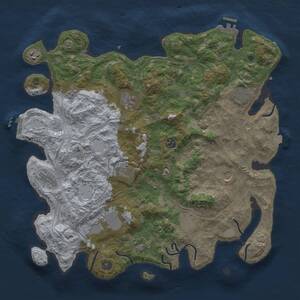 Thumbnail Rust Map: Procedural Map, Size: 4250, Seed: 638493829, 17 Monuments