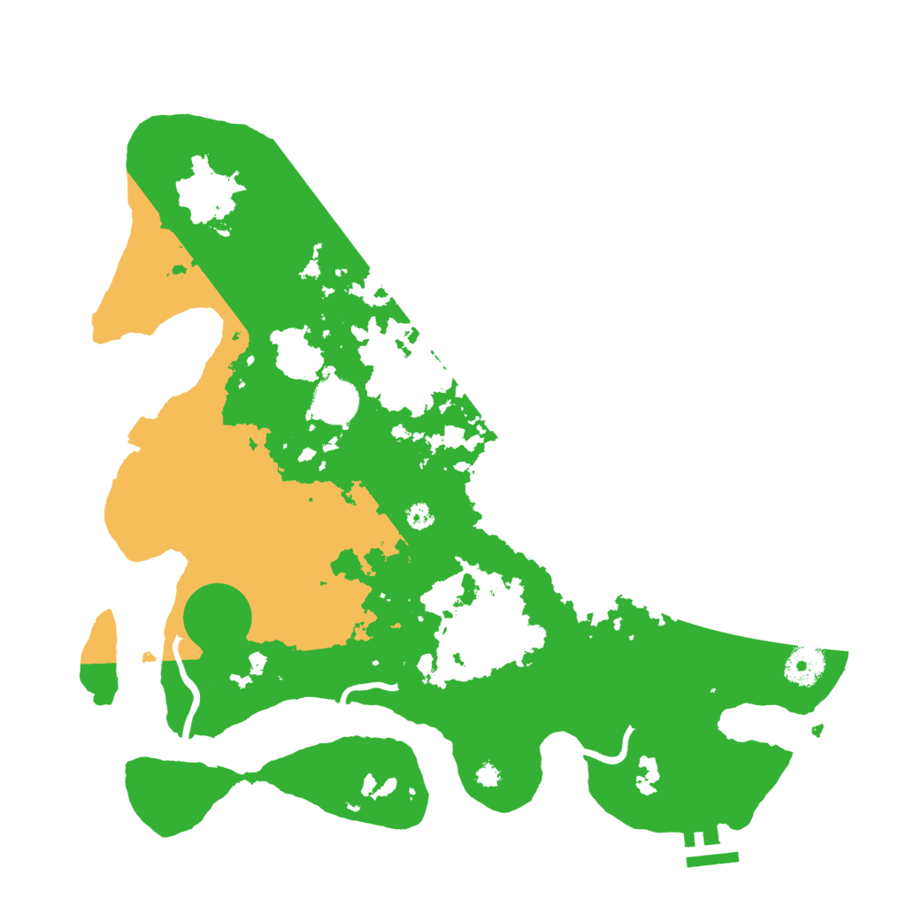 Biome Rust Map: Procedural Map, Size: 3500, Seed: 616419197